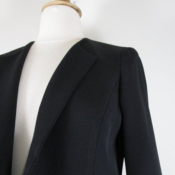 Kasper Plus Size Black Embellished Gem Blazer Jacket 14 Formal Business Career - Picture 2 of 8